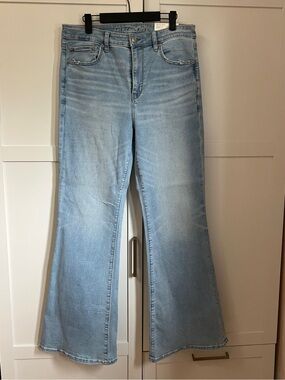 American Eagle Outfitters Light Blue Flare Jeans
